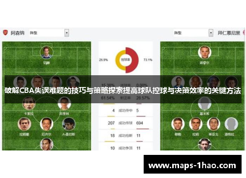 破解CBA失误难题的技巧与策略探索提高球队控球与决策效率的关键方法
