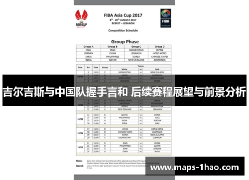 吉尔吉斯与中国队握手言和 后续赛程展望与前景分析
